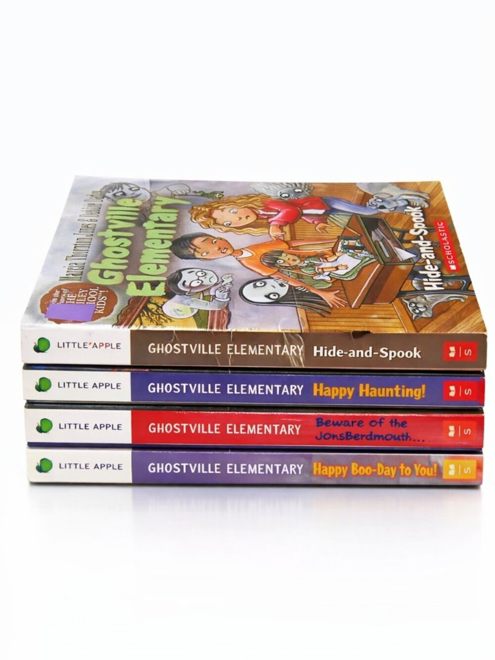 Ghostville Elementary Book Lot 4 Scholastic Little Apple Kids Chapter Books Spoo